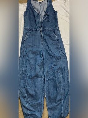 Universal Thread Blue Denim Women’s Utility Overalls